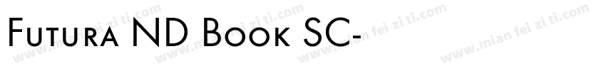 Futura ND Book SC字体转换